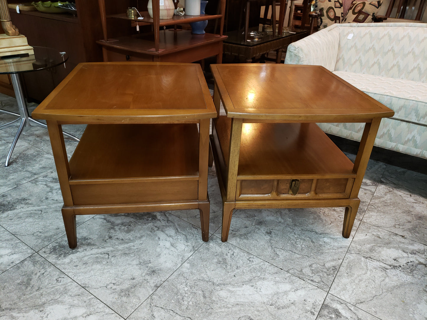Vintage Coffee Table and 2 Matching End Tables 1960s MCM Mid Century Modern 3pc